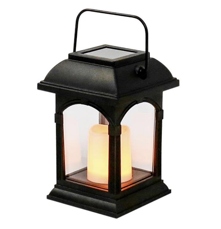 Güneş Güçü LED Kandle Lantern Cemeteri Grav Hafızası Işık Lamp Sarı Noel Hanışması