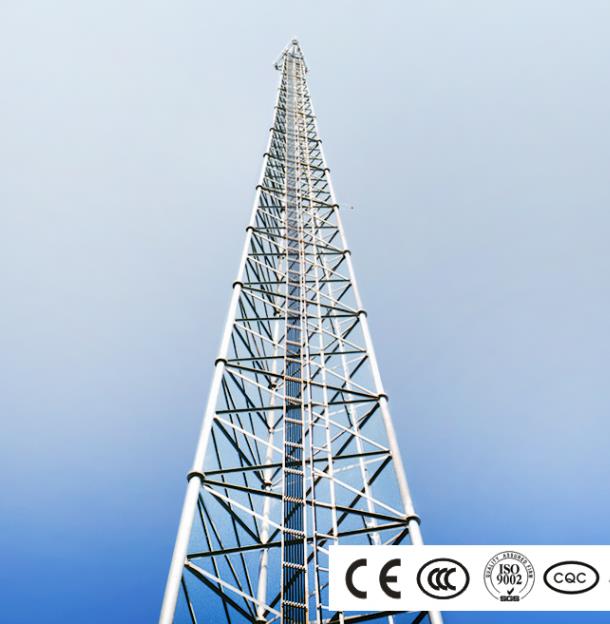 Dışarıdaki güvenlik, güçlü rüzgar çelik kulesi için CCTV izleme kolu